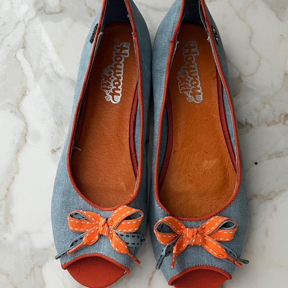 Open toe ballet flats - Picture 3 of 4